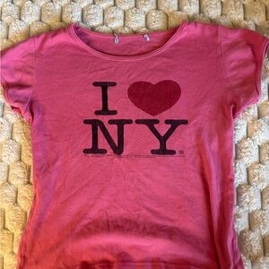 I Love NY Pink T-Shirt